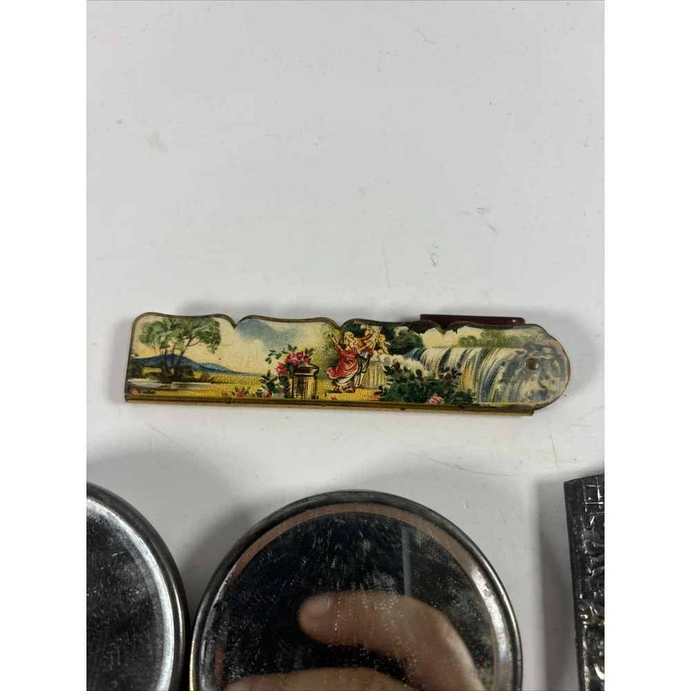 Vintage Desk Vanity Lot Magnifying Glasses Letter Opener Pocket Mirror